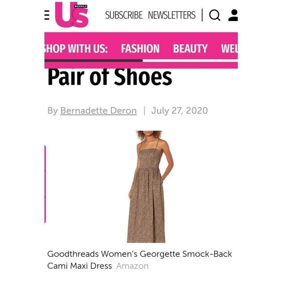 Goodthreads Cheetah Leopard Print Georgette Smock-Back Camisole Adjustable Strap - Picture 3 of 7